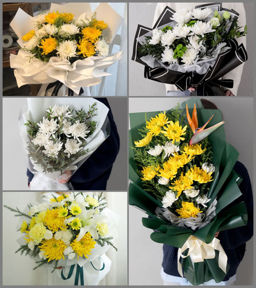 山西晋中平遥县中都乡东达蒲村白事花束代送